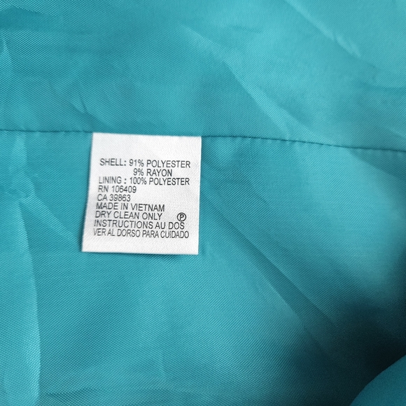 TAHARI Turquoise blazer NWT - Picture 5 of 7